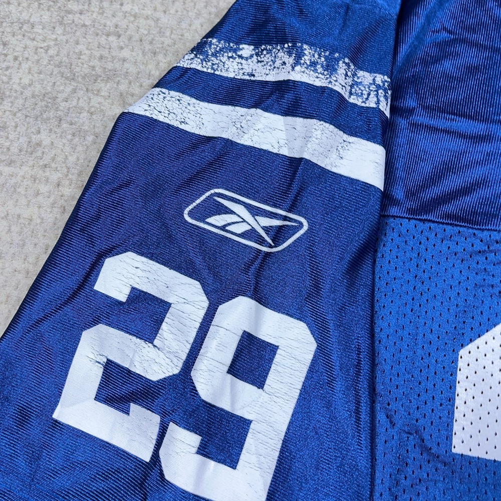 Vintage Indianapolis Colts Jersey Men Large Blue Joseph Addai Reebok Y2K Adult * - Picture 12 of 16